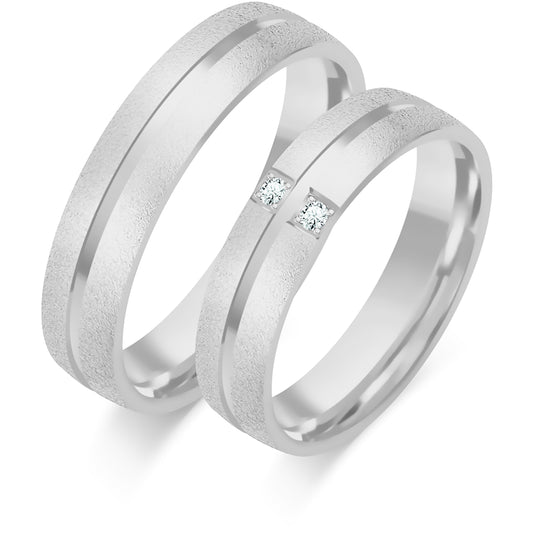 Saphirra 5.00 mm + 5.00 mm - 0,028 ct. Diamanten