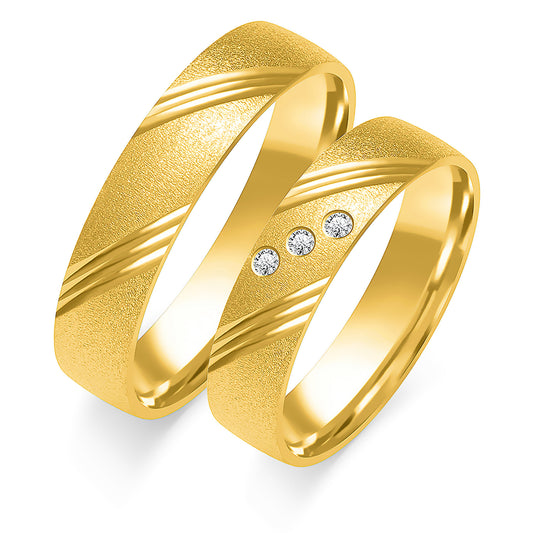 Valiora 5.00 mm + 5.00 mm - 0,042 ct. Diamanten