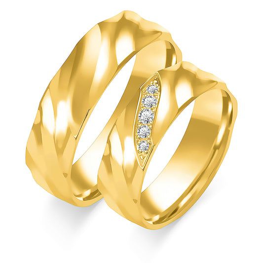 Ysolaine 6.00 mm + 6.00 mm - 0,068 ct. Diamanten