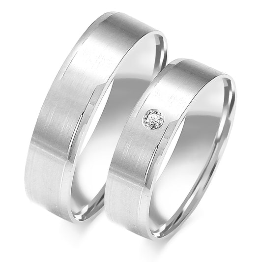 Sienna Rose 5.50 mm + 5.50 mm - 0,022 ct. Diamanten