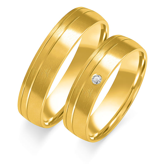 Silvana 5.50 mm + 5.50 mm - 0,014 ct. Diamanten