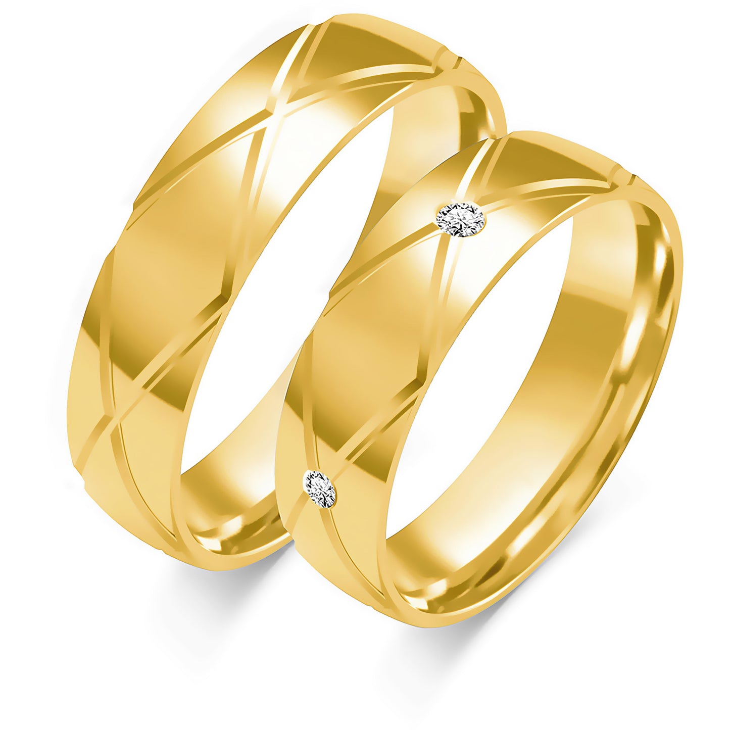 Florimelle 5.50 mm + 5.50 mm - 0,11 ct. Diamanten