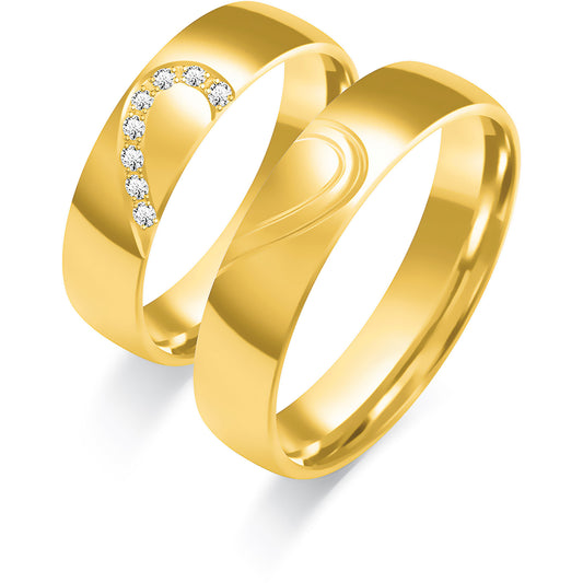 Karavelle 5.00 mm + 5.00 mm - 0,072 ct. Diamanten