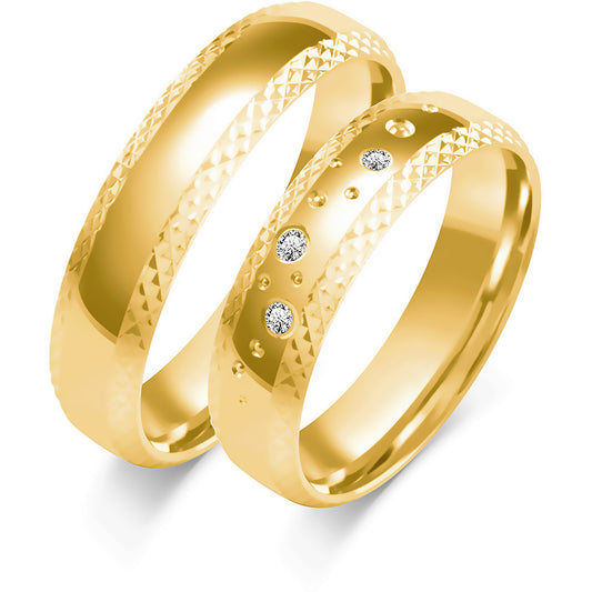 Novalisse 5.00 mm + 5.00 mm - 0,037 ct. Diamanten