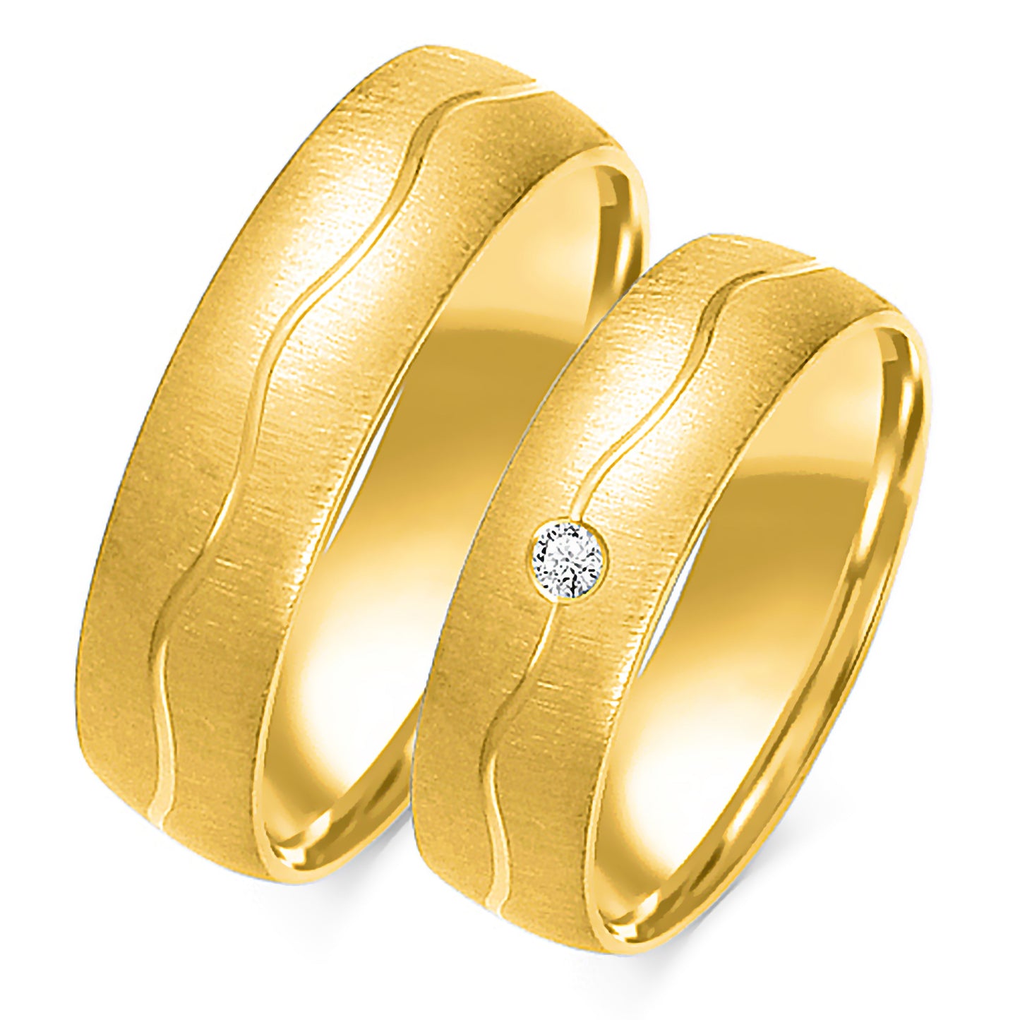 Tristana 6.00 mm + 6.00 mm - 0,022 ct. Diamanten