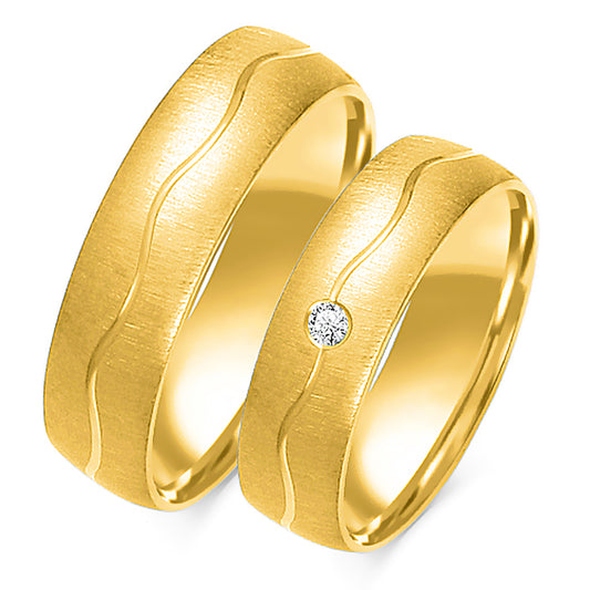 Tristana 6.00 mm + 6.00 mm - 0,022 ct. Diamanten