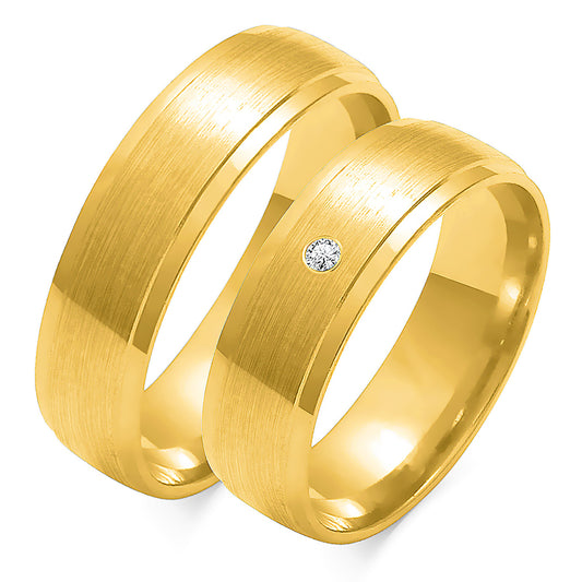 Valencia 6.00 mm + 6.00 mm - 0,022 ct. Diamanten