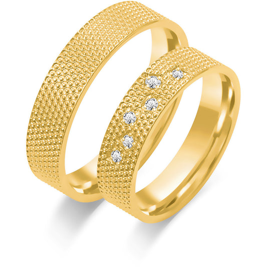 Neravelle 5.00 mm + 5.00 mm - 0,054 ct. Diamanten
