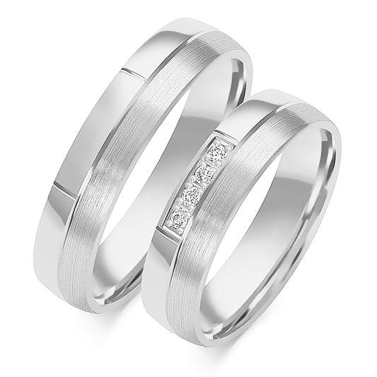 Adora 5.00 mm + 5.00 mm - 0,036 ct. Diamanten