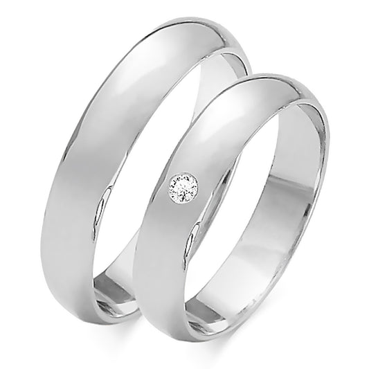 Alessia 4.50 mm + 4.50 mm - 0,033 ct. Diamanten