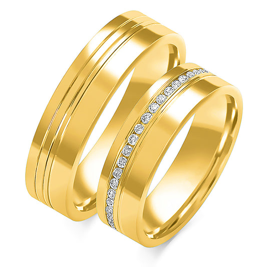 Ameline 6.00 mm + 6.00 mm - 0,36 ct. Diamanten