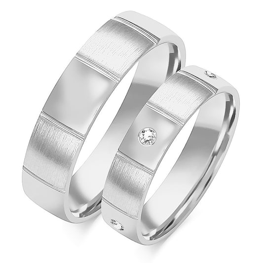 Bellavita 5.00 mm + 5.00 mm - 0,11 ct. Diamanten