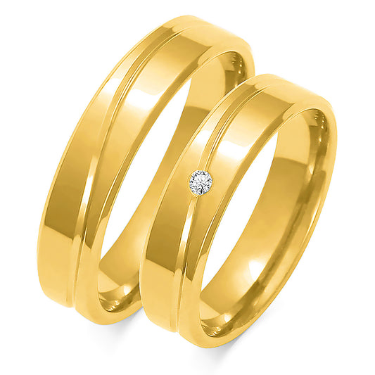 Caprice 5.00 mm + 5.00 mm - 0,022 ct. Diamanten