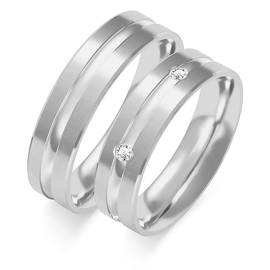 Celestielle 5.50 mm + 5.50 mm - 0,132 ct. Diamanten