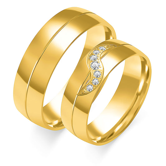 Claribel 6.00 mm + 6.00 mm - 0,086 ct. Diamanten