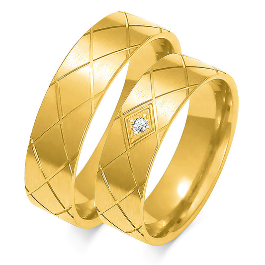 Delmira 6.00 mm + 6.00 mm - 0,022 ct. Diamanten