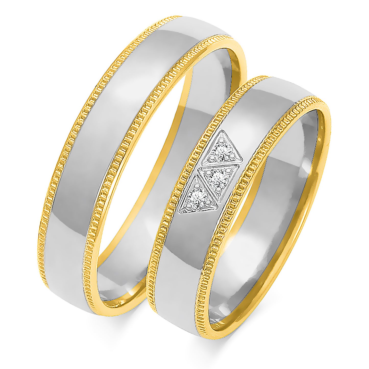 Gavrielle 5.00 mm + 5.00 mm - 0,042 ct. Diamanten