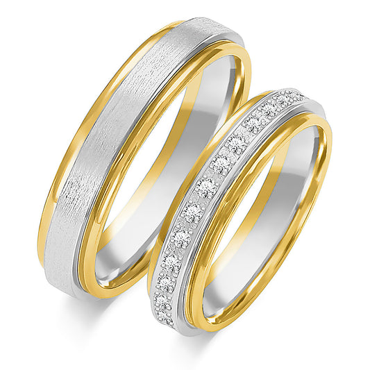 Xandressa 5.00 mm + 5.00 mm - 0,42 ct. Diamanten