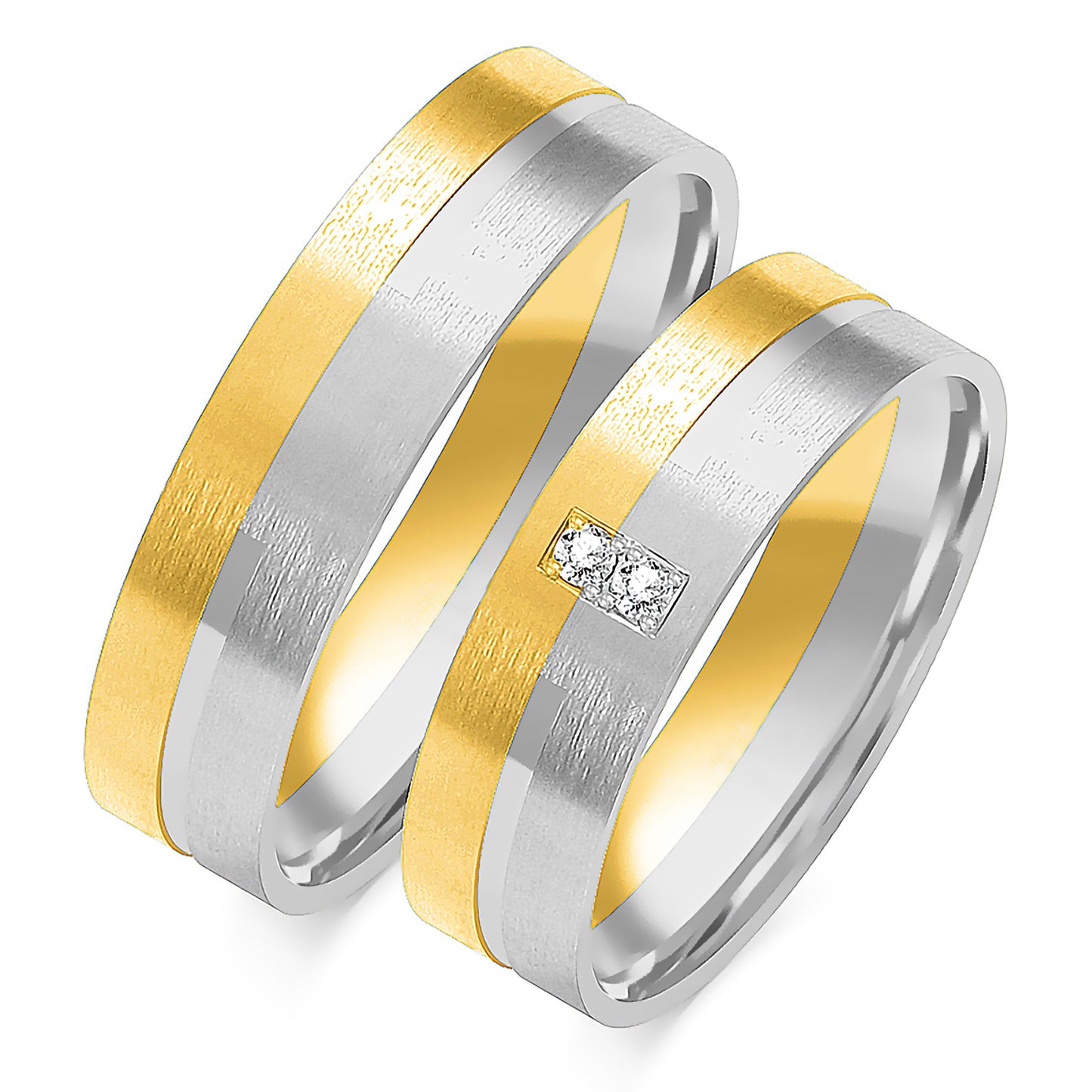 Clarinia 5.50 mm + 5.50 mm - 0,018 ct. Diamanten