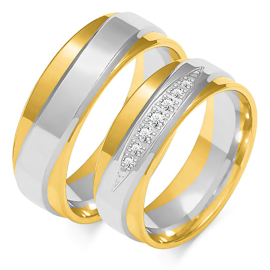 Adrinelle 6.00 mm + 6.00 mm - 0,123 ct. Diamanten
