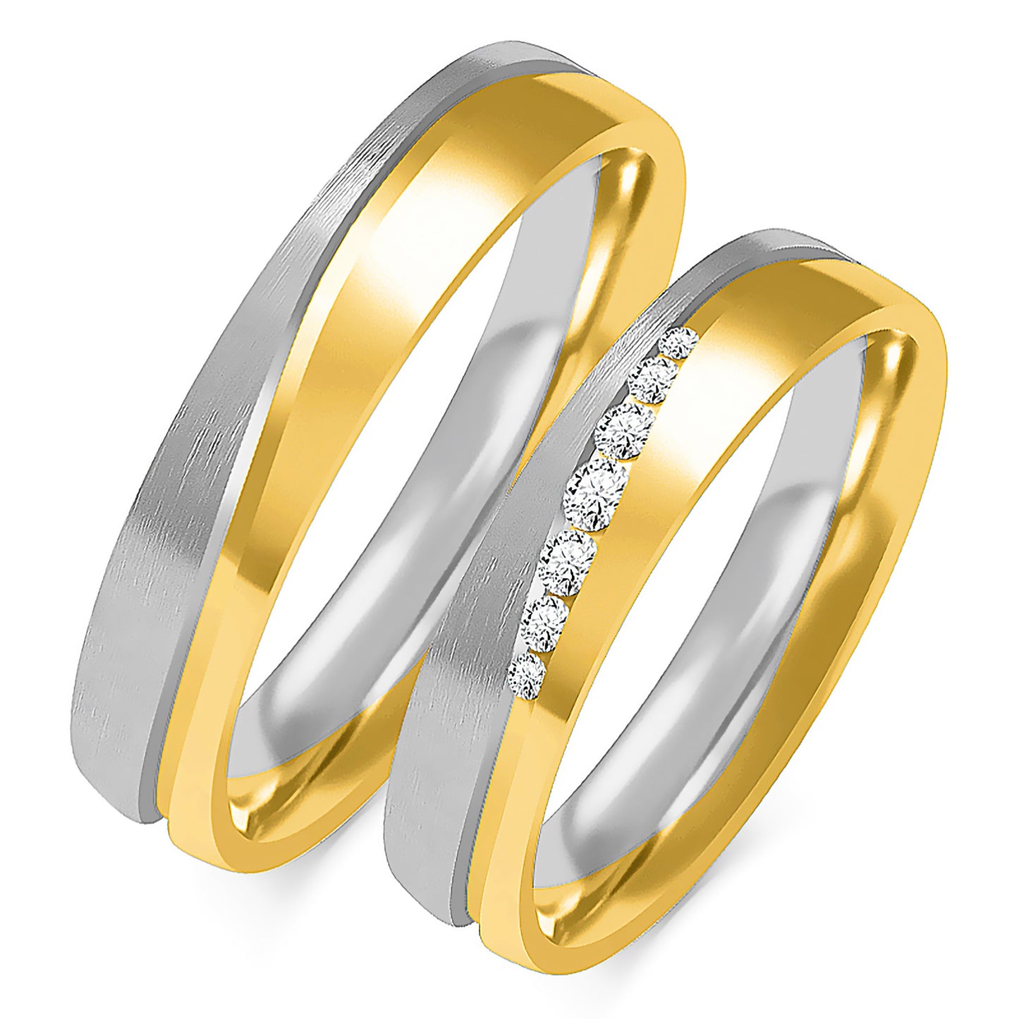 Beliora 5.00 mm + 5.00 mm - 0,123 ct. Diamanten