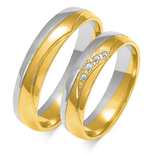 Amirelle 5.00 mm + 5.00 mm - 0,054 ct. Diamanten