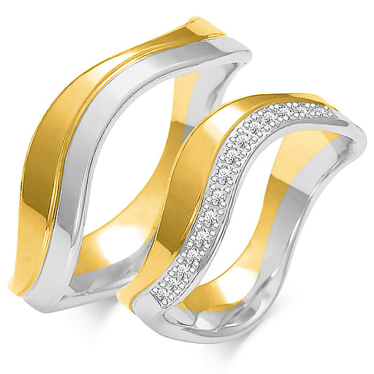 Eleniora 7.20 mm + 7.20 mm - 0,135 ct. Diamanten