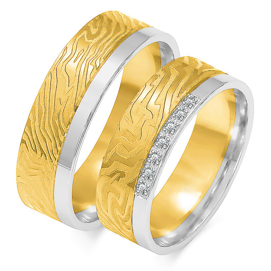 Novavelle 6.50 mm + 6.50 mm - 0,063 ct. Diamanten