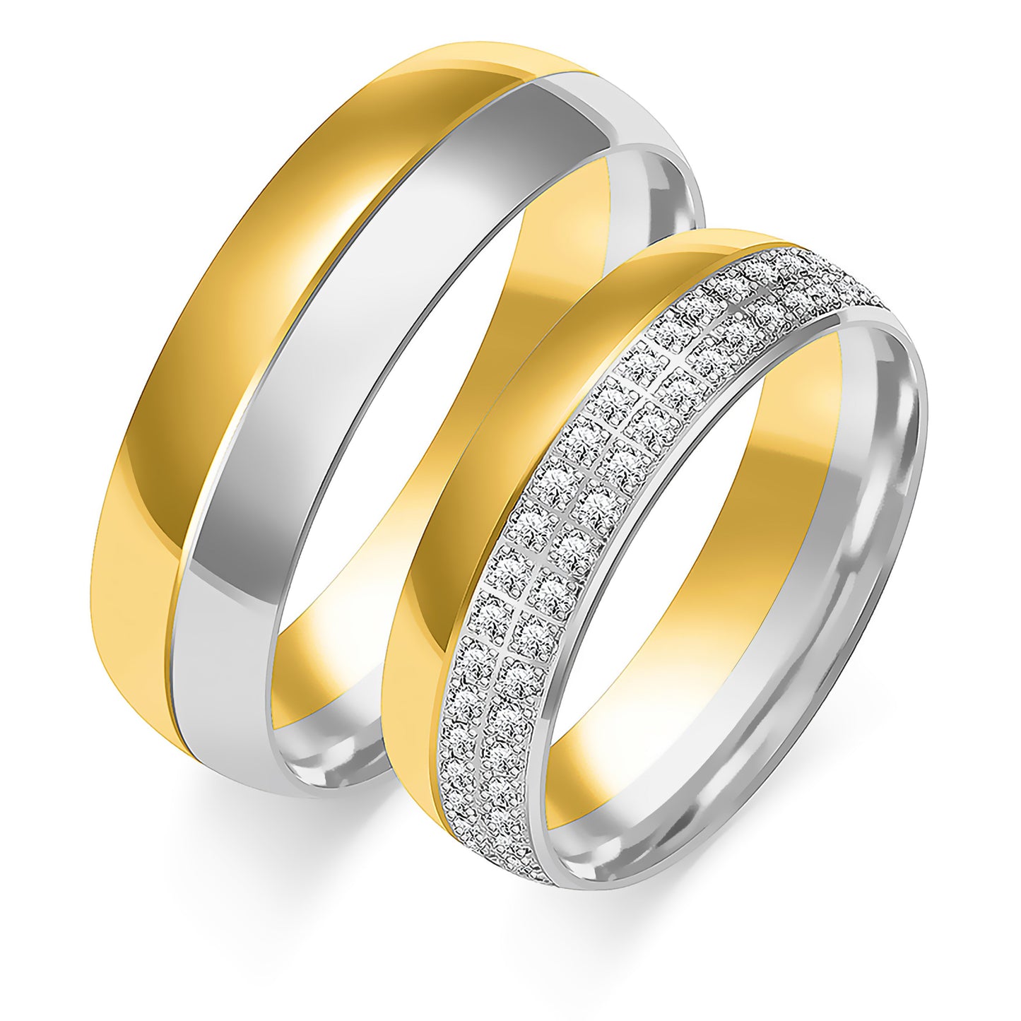 Alissara 6.50 mm + 6.50 mm - 0,72 ct. Diamanten