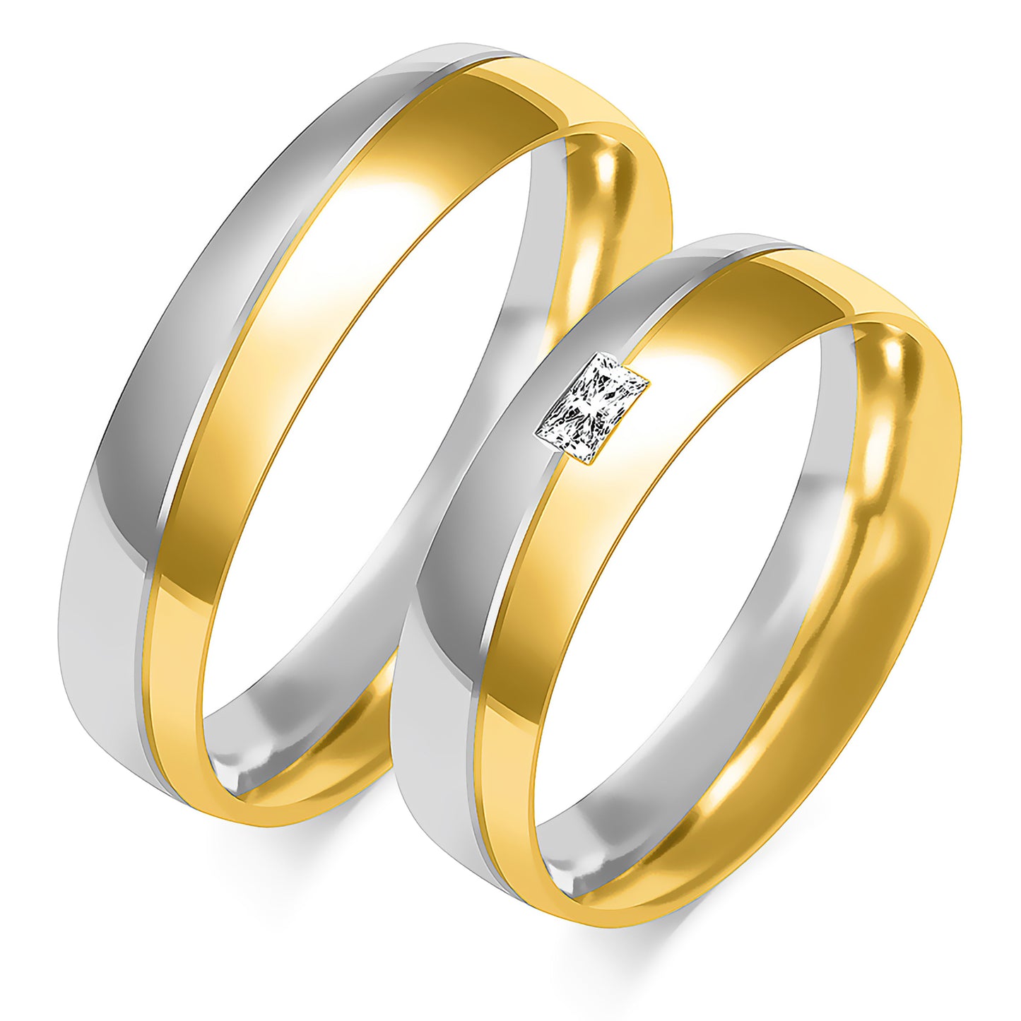 Vioralyn 5.00 mm + 5.00 mm - 0,061 ct. Diamanten