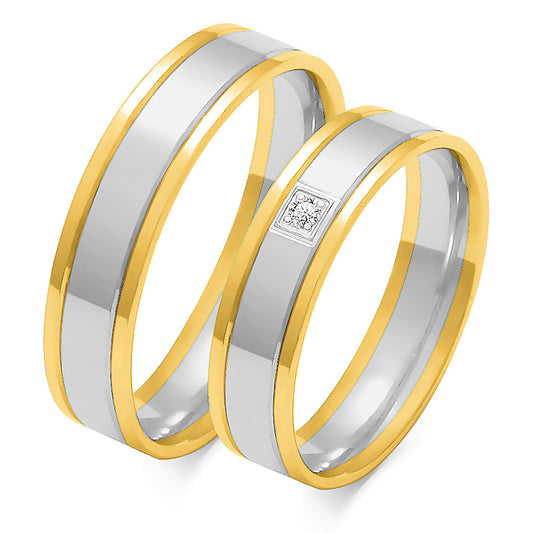 Selindra 5.00 mm + 5.00 mm - 0,022 ct. Diamanten