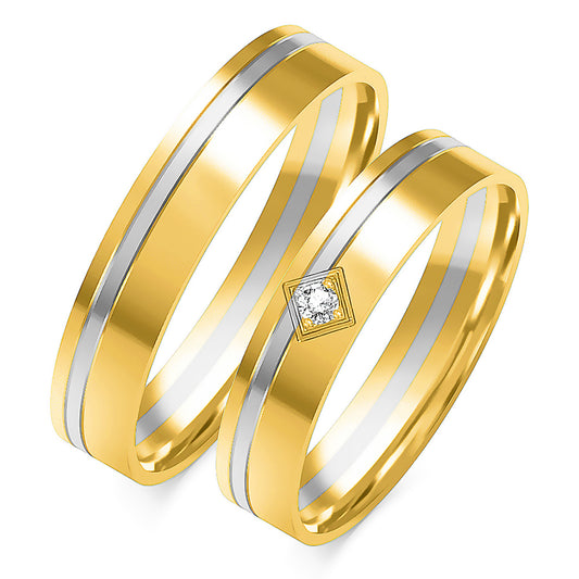Thalienne 4.50 mm + 4.50 mm - 0,014 ct. Diamanten