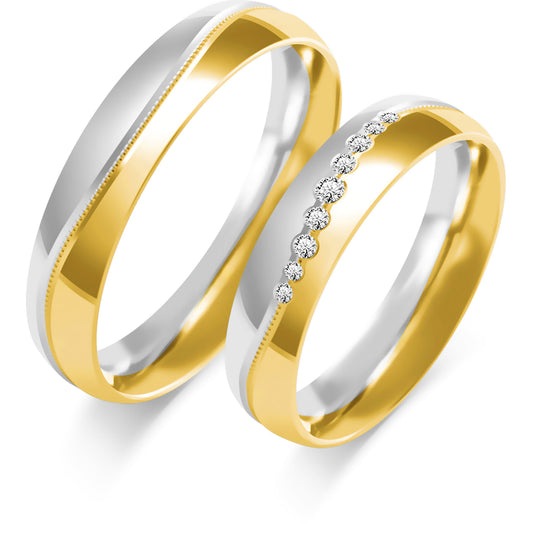 Felindra Rose 4.50 mm + 4.50 mm - 0,07 ct. Diamanten