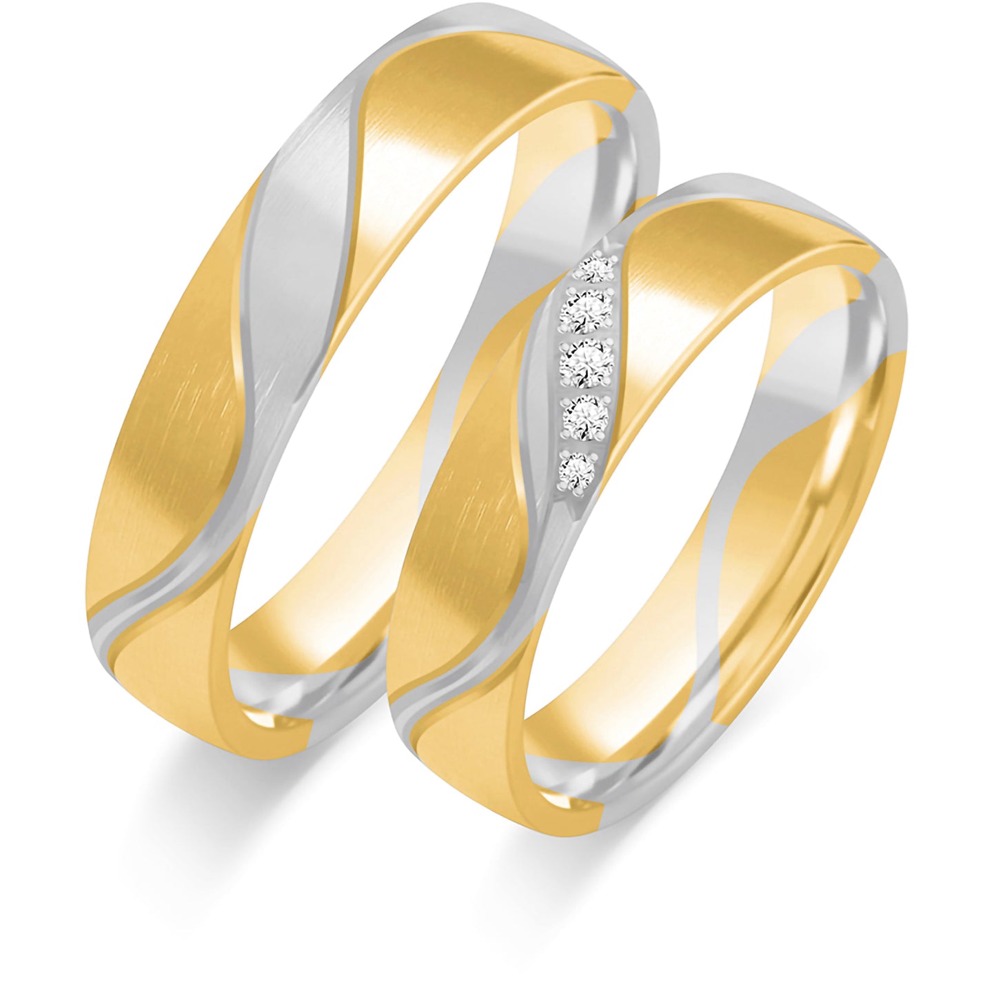 Fayrelia 4.50 mm + 4.50 mm - 0,047 ct. Diamanten