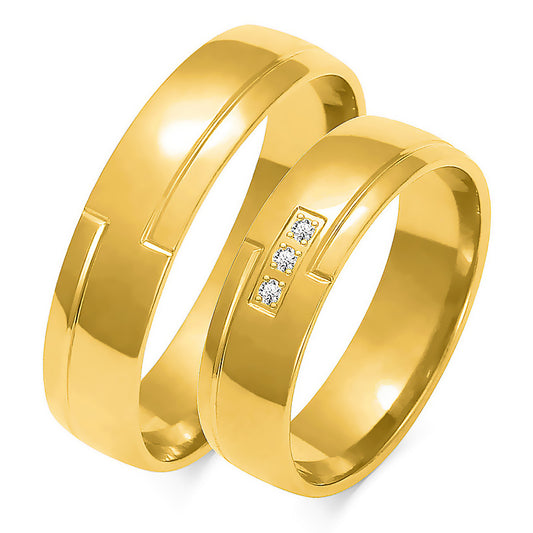 Deliselle 5.50 mm + 5.50 mm - 0,027 ct. Diamanten