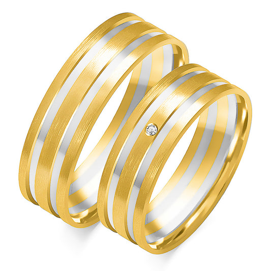 Uverina 6.00 mm + 6.00 mm - 0,014 ct. Diamanten