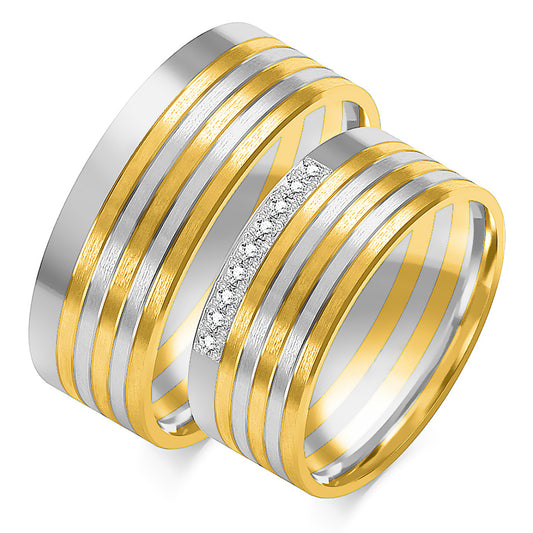 Alvaria 7.50 mm + 7.50 mm - 0,081 ct. Diamanten
