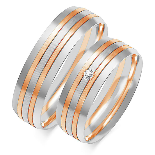 Fioravyn 6.00 mm + 6.00 mm - 0,014 ct. Diamanten
