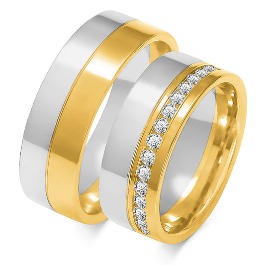 Wisterelle 7.50 mm + 7.50 mm - 0,66 ct. Diamanten