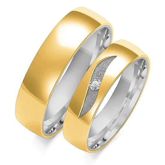 Yvonessa 5.50 mm + 5.50 mm - 0,033 ct. Diamanten