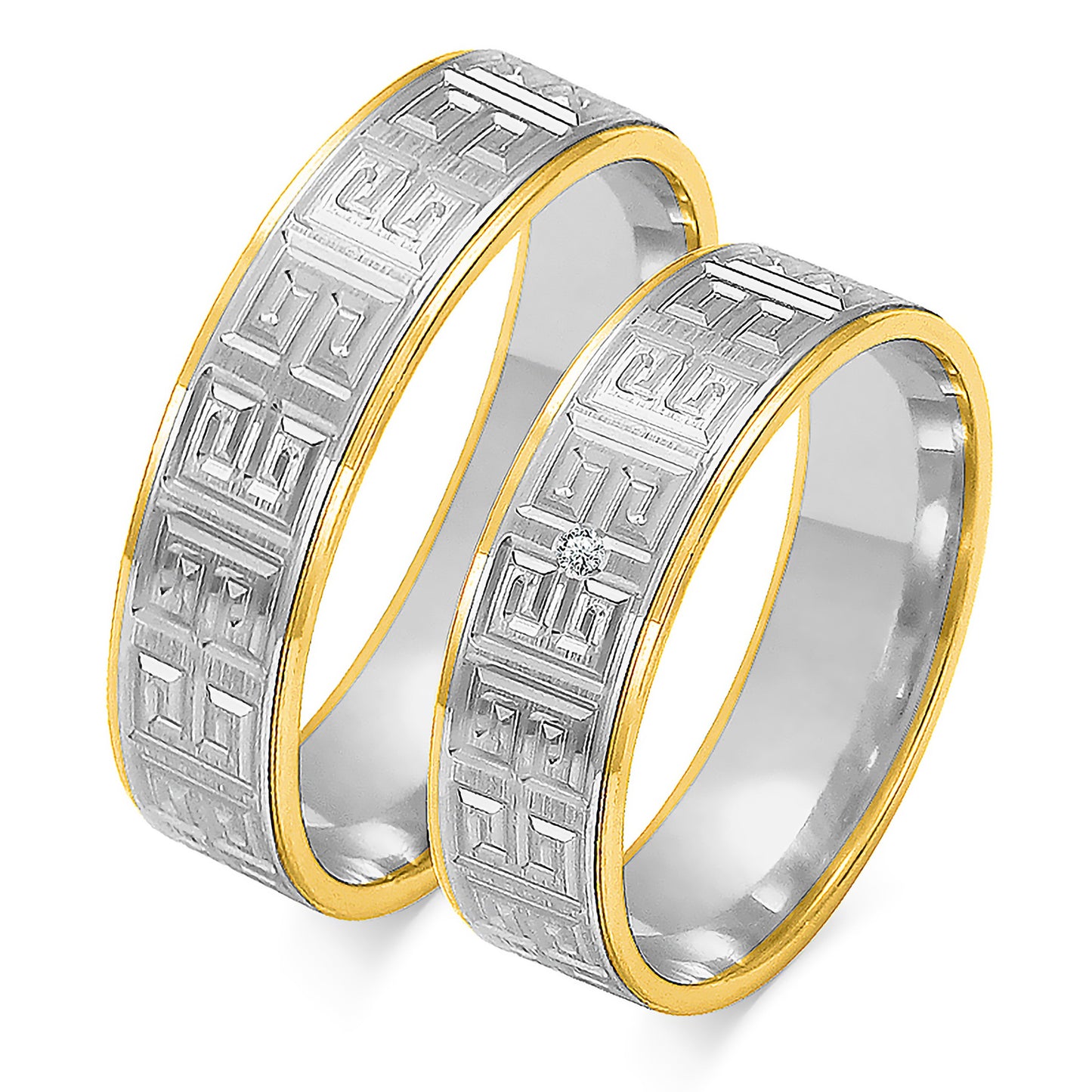 Tivaria 6.00 mm + 6.00 mm - 0,014 ct. Diamanten