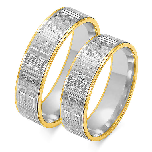 Tivaria 6.00 mm + 6.00 mm - 0,014 ct. Diamanten