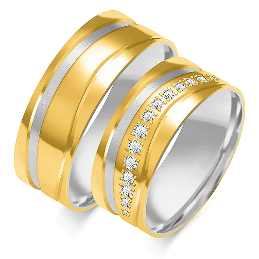 Valionne 8.00 mm + 8.00 mm - 0,24 ct. Diamanten