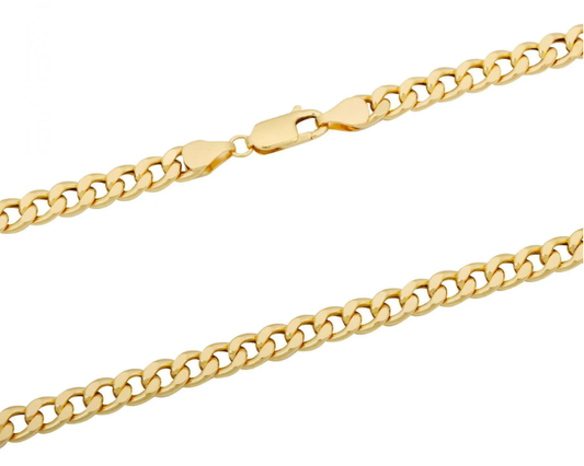 Halskette 14 Karat 585 Goldkette Panzerkette – Echtgold Unisex Halskette