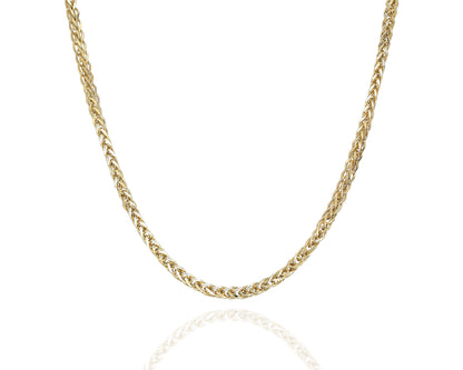 Halskette 14 Karat 585 Goldkette Modell "Panzer"  – Feine Echtgold Damen Halskette