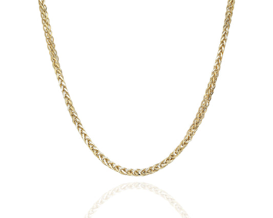 Halskette 14 Karat 585 Goldkette Modell "Panzer"  – Feine Echtgold Damen Halskette