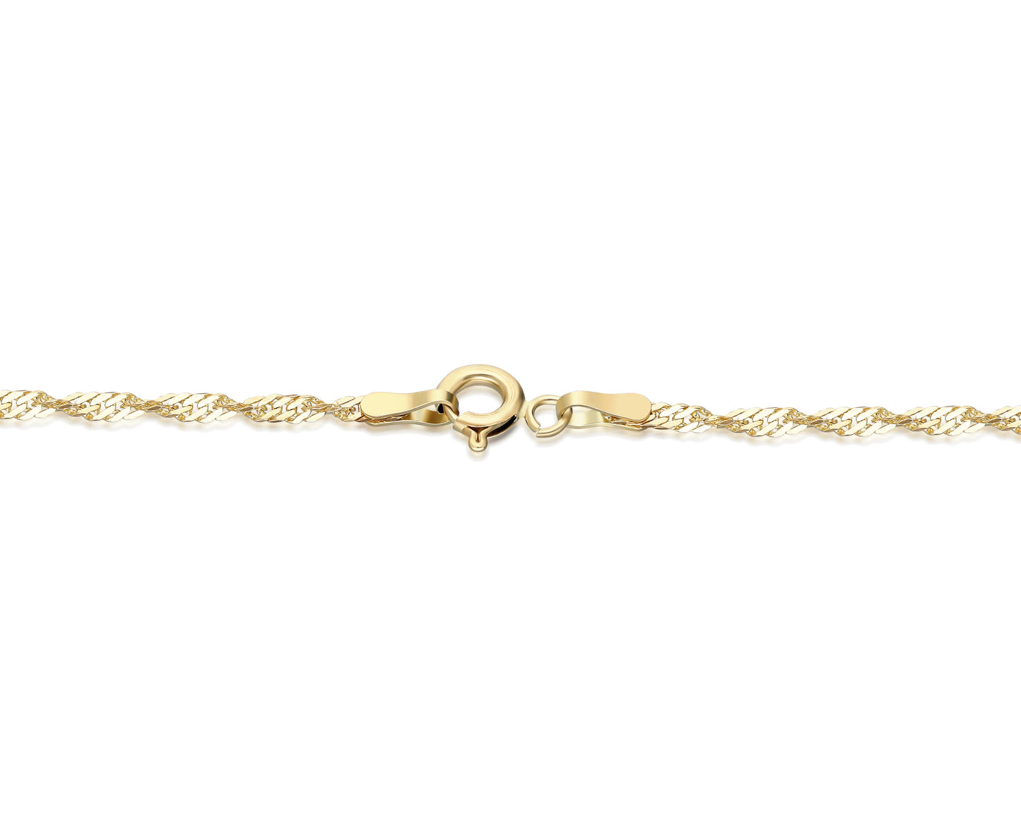 Halskette 14 Karat 585 Goldkette Modell "Forza" – Feine Echtgold Damen Halskette