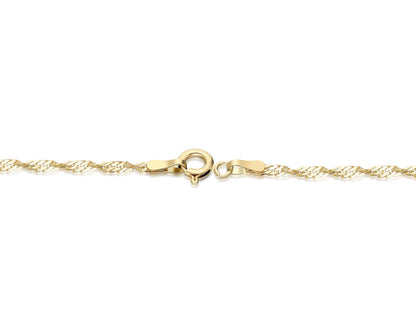 Halskette 14 Karat 585 Goldkette Modell "Forza" – Feine Echtgold Damen Halskette