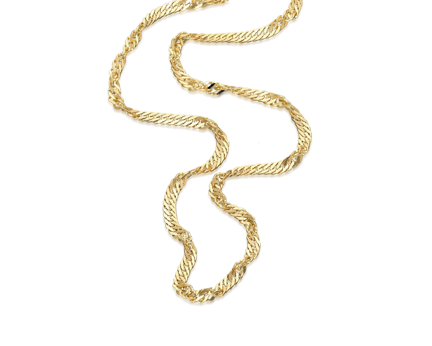 Halskette 14 Karat 585 Goldkette Modell "Forza" – Feine Echtgold Damen Halskette
