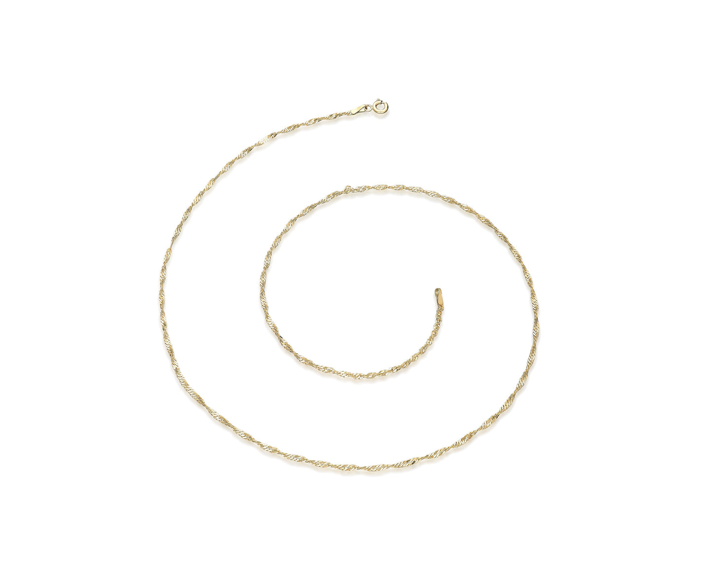 Halskette 14 Karat 585 Goldkette Modell "Forza" – Feine Echtgold Damen Halskette